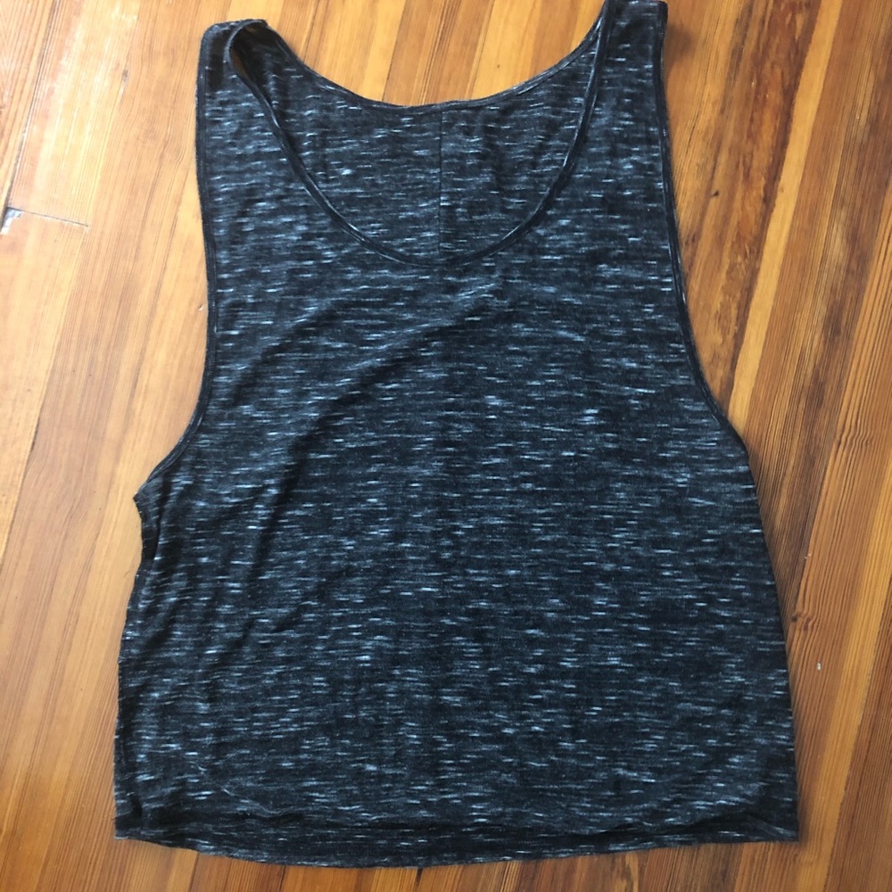 Alo grey razor back tank top